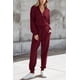 thumbnail image 5 of Conjunto Deportivo PRETTYGARDEN Mujer 2 Piezas con Cierre Vino Rojo XL, 5 of 7