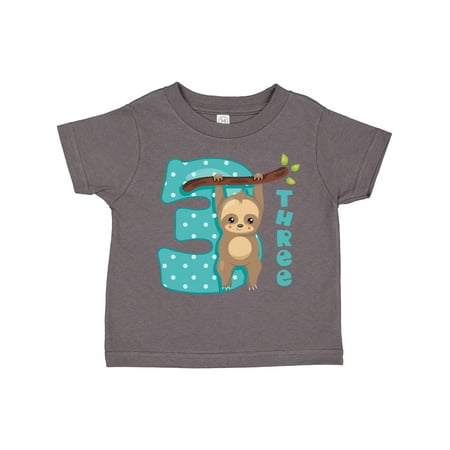 

Inktastic Baby Sloth 3rd Birthday Gift Toddler Boy or Toddler Girl T-Shirt