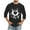 Black, variant on HaoXianJian Mens Heart Print Graphic Tees 3/4 Sleeve Tops Casual T Shirt Loose Basic Shirts Plus Size 2X 3X 5X