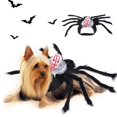 thumbnail image 3 of Disfraz de Halloween para mascotas, disfraz de araña para perros, sombreros para mascotas, disfraces, vestido de cosplay para cachorros (disfraz de araña grande facial), 3 of 5