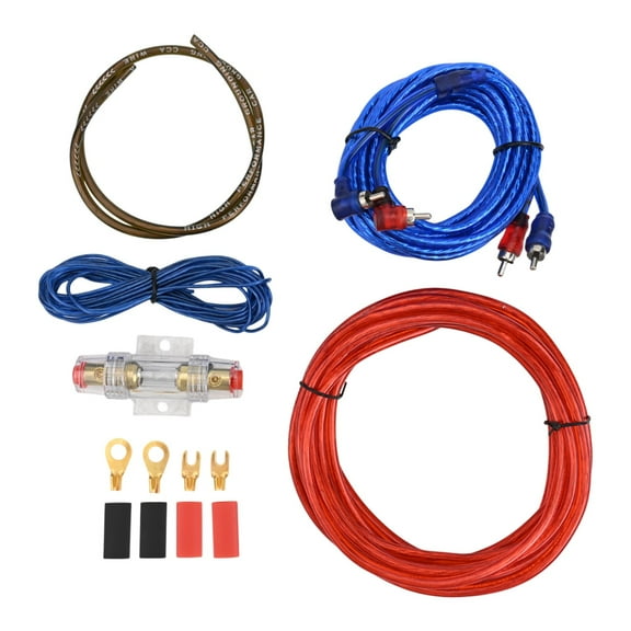 10Ga Subwoofer Cable Connection Set 1500W Power Cable Set For Car Audio Power Fangkenuo