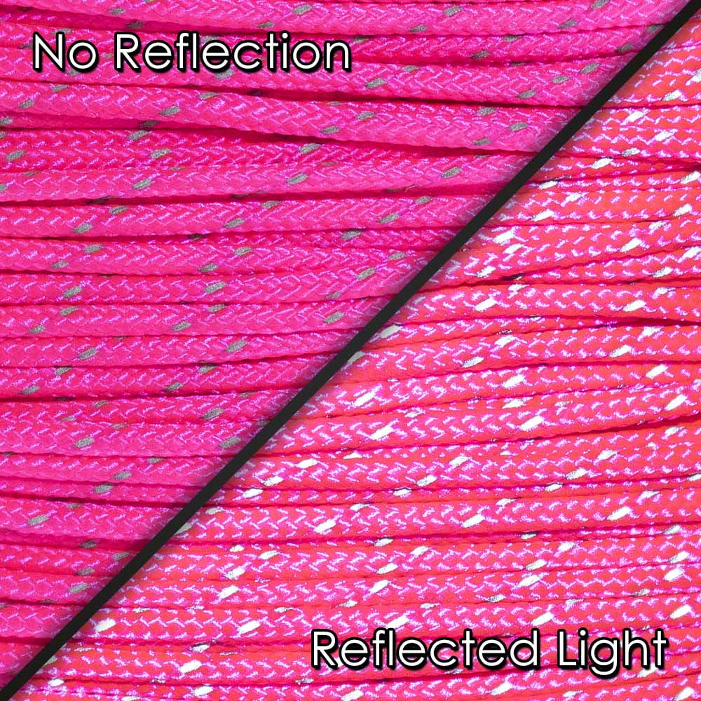 PARACORD PLANET 1.8mm Fluorescent Reflective Guyline Tent Rope Cord Camping Paracord 