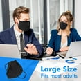 thumbnail image 6 of Enlove KN95 Face Mask Black 30 Pack, 5-Layer Filter Efficiency 95% Face Masks Black-30pcs, 6 of 7