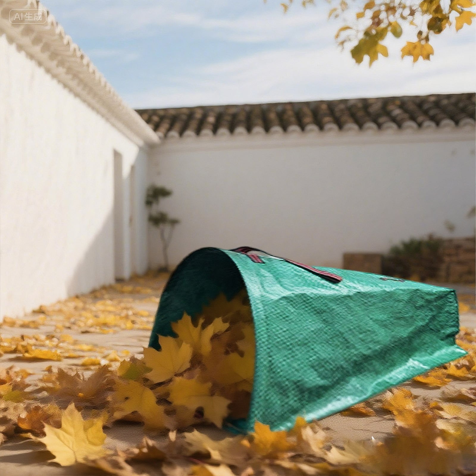 Large Capacity Outdoor Yard Waste Leaf Collector Dustpan Type Rain Proof PP Material Gardening Tool for Efficient