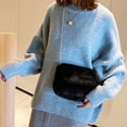 thumbnail image 5 of Fashion all-match one-shoulder messenger chain cute plush small bag, 5 of 5