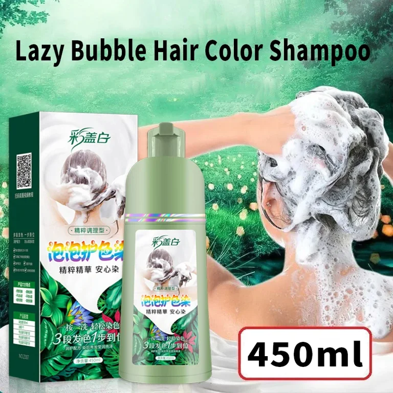 Plant Bubble Hair Color Shampoo One Wash To Color Men and Plant Bubble Hair Color Shampoo One Wash To Color Men and