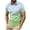 Mens Shirts Mint Green, variant on Big & Tall Golf Shirts for Men Plus Size S-4X Short Sleeve Tshirts Shirt Mens Casual Pullover Button Collared Gradient Printed Workout Tees Tops