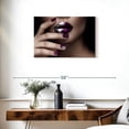 thumbnail image 3 of Elephant Stock High Fashion Nails Wall Art - Horizontal Canvas Wall Art - Living Room Wall Decor - Fashion And Beauty Canvas - Black And Brown Decor - 30" x 20", 3 of 8