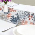 thumbnail image 4 of Yayeee Table Runner 70 inches Long Home Kitchen Dinning Party Decoration, White Sea Plants, 4 of 7
