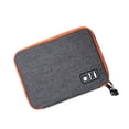 thumbnail image 1 of Guardurnaity Bolsa de almacenamiento de Cable USB, impermeable, de nailon, para viajes en casa, oficina, dormitorio, cable de alimentación electrónico, Carteras L Gris Guardurnaity AP012998-01, 1 of 6