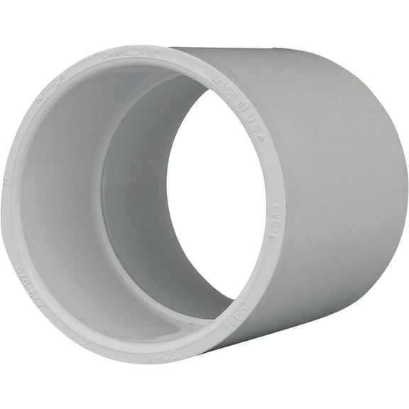 1PC Charlotte Pipe Schedule 40 Pressure PVC Coupling