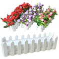 thumbnail image 2 of Wooden Flower Pot Fence Plant Basket Container Planter Home Garden Wedding Decor, 2 of 10