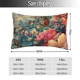 thumbnail image 2 of Pofeuu Butterflies In Blooming Garden Print Polyester Microfiber Plush Pillowcases, Super Soft and Cozy Pillow Case Covers with Envelop Closure（Pillow core not included）-16"x24", 2 of 6