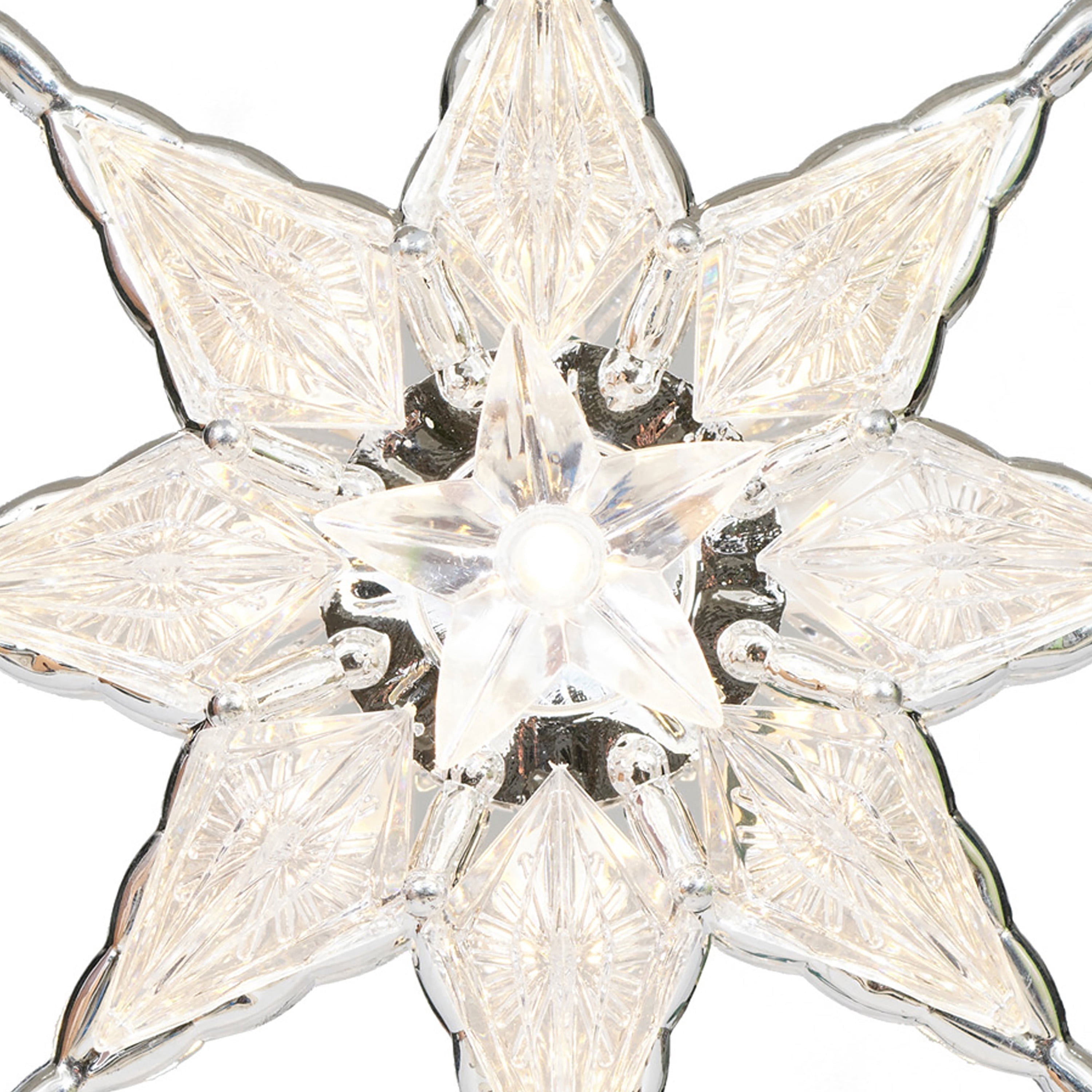 LED Star Christmas Tree Topper, Silver, 8", by Holiday Time