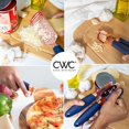 thumbnail image 3 of (White) - COOK With colour 7 Pc Kitchen Gadget Set Copper Coated Stainless Steel Utensils with Soft Touch Nylon White Handles, 3 of 7