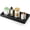Black-6.5" x 1.2" x 13", variant on 13" Bathroom Vanity Tray For Counter - Black Wood Toilet Tank Makeup Perfume Catchall Coffee Table Wooden Kitchen Countertop Organizer Soap Dispenser