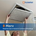 Filters Fast 20x21.5x1 Pleated Air Filter (6 Pack), Merv 8 1" AC