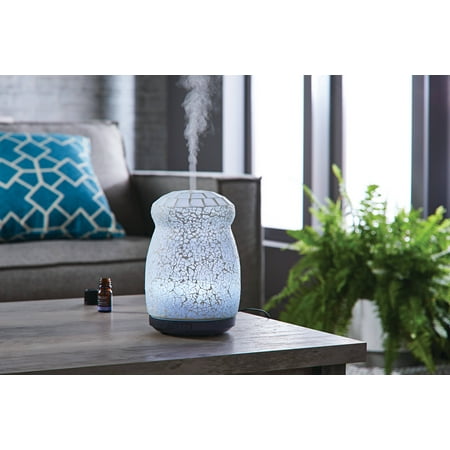 Better Homes & Gardens 250 mL Ultrasonic Aroma Diffuser, Crackled Mosaic