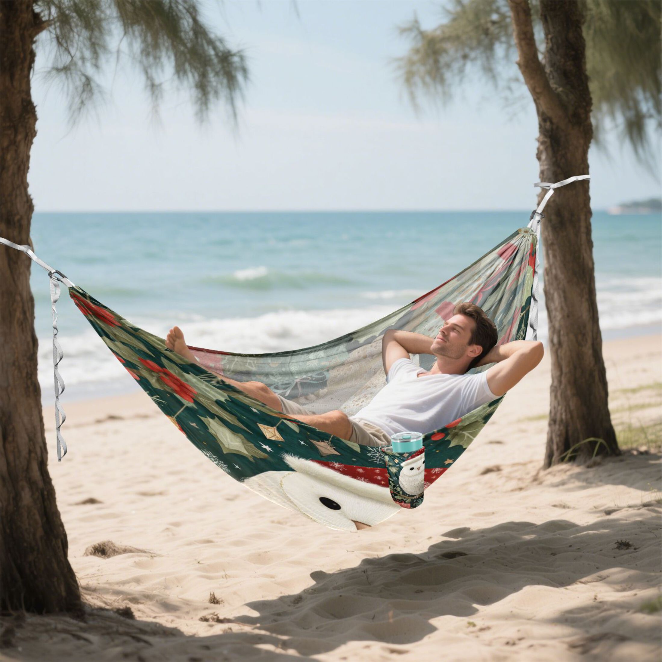 Hammock Camping Hammock Nylon Portable Hammock Travel Camping Hammock Warm Christmas Owl