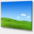 thumbnail image 2 of Calm Green Meadow - Landscape Canvas Art Print, 2 of 4