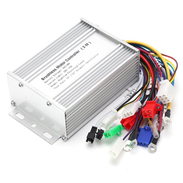 Controlador de velocidad de motor sin escobillas de 9 tubos, 36 V-48 V, modo dual, onda sinusoidal para bicicleta eléctrica