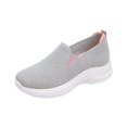 thumbnail image 3 of YOUYEDIAN Sneakers for Women Versatile Mesh Knit Round Toe Casual Soft Comfy Sneakers Fashion Slip On Stretch Walking Shoes, 3 of 5