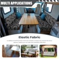 thumbnail image 5 of FOR U DESIGNS Bat Spider Web Pattern 3 Pieces RV Dinette Cushion Covers Scratch-Resistant RV Couch Cover wuth Pillowcase, Sofa Furniture Protector Camper Seat Covers Dinette Booth, 5 of 8