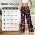 thumbnail image 7 of Psesaysky Pink Cheetah Print Wide Leg Pants Woman Trendy Stretchy Yoga Pants Women Drawstring Business Casual Slacks Trousers Fall Outfits, Size L, 7 of 7