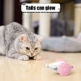 thumbnail image 3 of Daupanzees USB Rechargeable Interactive Cat Toys, LED Lights Automatic Cat Toy, Smart Electric Simulation Mouse Toy for Indoor Cats, Kitten Toys for Cats Funny Chasing Yellow, 3 of 9