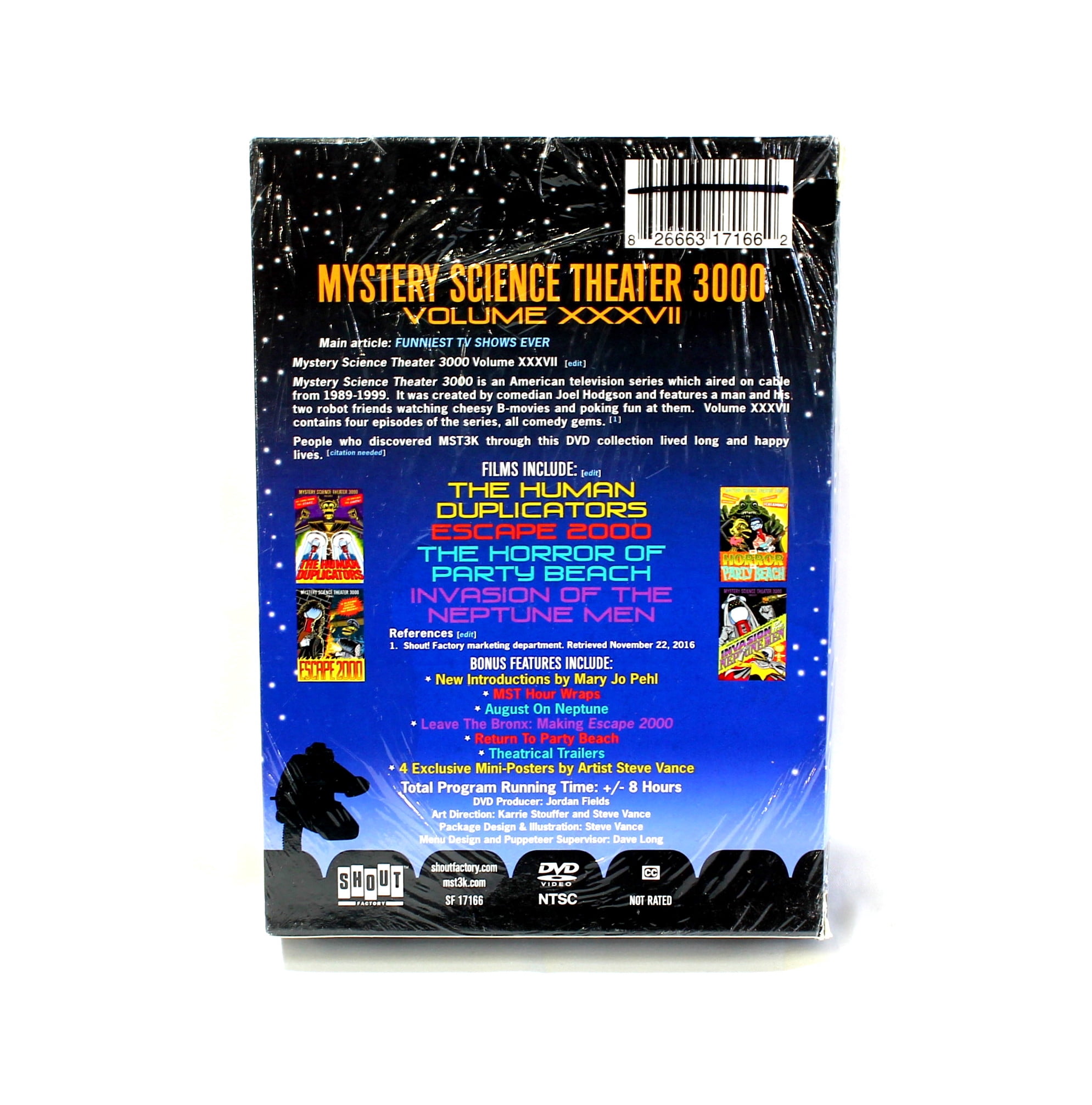 Mystery Science Theater 3000: Volume XXXVII (DVD), Shout Factory