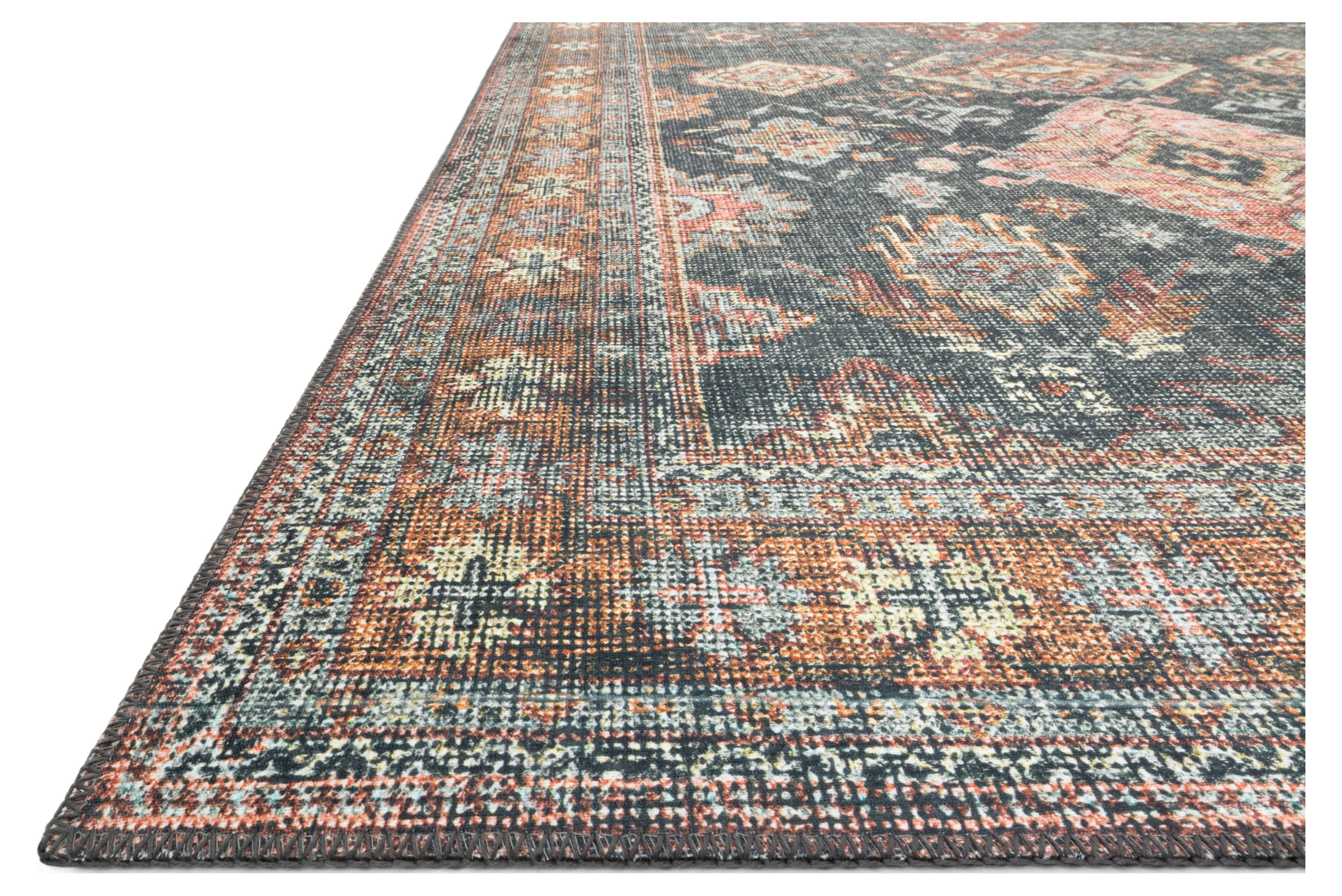 Loloi Skye Sea / Rust 6'-0" x 9'-0" Area Rug