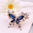 thumbnail image 4 of Xinyolin Lady Pin with Rhinestone Butterfly Shape - Multi Colors Stainless Dress Brooch for Prom, 4 of 8
