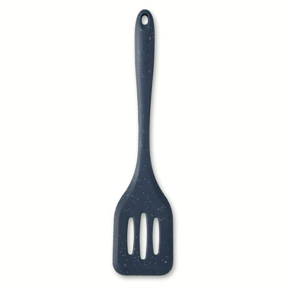 Thyme & Table Silicone Slotted Turner, Speckled Blue, Turner