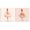 Ballet Twins Pastel, variant on Stupell Industries Ballerina Dancing Stars People Painting Wrapped Canvas Art Print Wall Art, 17 x 17, Set of 2