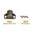 thumbnail image 3 of Uxcell 4 Set Zinc Alloy Magnetic Cabinet Door Catch for Kitchen Cupboard Closet, Bronze, 3 of 6