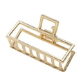 thumbnail image 4 of Qarigey Clip de garra Estilo simple Estilo simple Pins Decoración geométrica Accesorios KC Oro/Rectángulo 5Conjunto, 4 of 6