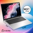 thumbnail image 3 of Dell Inspiron 14" FHD+ Laptop, AMD Ryzen AI 5 Processor, 16GB DDR5 RAM, 512GB SSD, Windows 11 Home, Silver – Anti-Glare Display, ExpressCharge, Wi-Fi 6E, FHD Webcam, Dolby Audio, 3 of 8