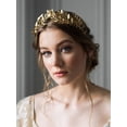 thumbnail image 3 of Diadema nupcial, diadema, corona de hojas, tiara de boda, dama de honor, fiesta de graduación, accesorios para el cabello para mujeres y niñas, 3 of 5