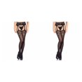 thumbnail image 4 of ZLight Bas Résille Lingerie Bas Fins Aguichant Mode Dentelle Jeux de Boîte de Nuit Collants pour Dames 2Ensemble, 4 of 6