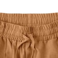 thumbnail image 5 of Lenpel Women's Wide Leg Pants Women Elastic High Waisted Drawstring Palazzo Cropped Pants Baggy Casual Trousers with Pockets, 5 of 7
