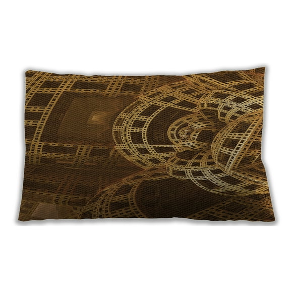 Ahgly Company Outdoor Rectangular Contemporary Lumbar Throw Pillow, 13 inch by 19 inch