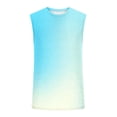 thumbnail image 2 of Men's Workout Sleeveless T Shirts Summer Beach Swim Shirt Quick Dry Gym Muscle Fitness Tank Tops Casual Loose Gradient Tees, 2 of 6