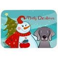 thumbnail image 2 of Snowman with Weimaraner Kitchen or Bath Mat 24x36 BB1851JCMT, 2 of 2