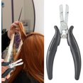 thumbnail image 1 of Hair Extension Pliers for Micro Rings Beads Professional Hair Extension Tool Hair Band Pliers Tool for Hair Extensions Professional Link Microring Opener Removal Tool, 1 of 7