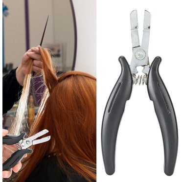 Pinces à Extensions de Cheveux pour Micro Anneaux Perles Outil Professionnel d'Extension de Cheveux Pinces à Bandeaux Outil pour Extensions de Cheveux Ouvre-Microanne Outil d'Élimination
