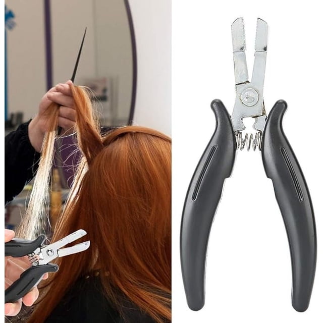 Hair Extension Pliers for Micro Rings Beads Professional Hair Extension Tool Hair Band Pliers Tool for Hair Extensions Professional Link Microring Opener Removal Tool