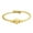 Gold, variant on Adjustable Center Bead Twisted Wire Cable Cuff Bangle Bracelets for Women, Gold