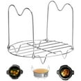 thumbnail image 1 of Steamer Rack Trivet with Handles Compatible with Instant Pot Accessories 3 Qt 5 Quart, Pressure Cooker Trivet Wire Steam, 1 of 5