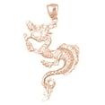 thumbnail image 1 of 14K Rose Gold Dragon Pendant - 45 mm, 1 of 3