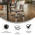 thumbnail image 6 of Flash Furniture 2 Pack Commercial Grade Rustic Antique White Industrial Wood Dining Chair, 6 of 18